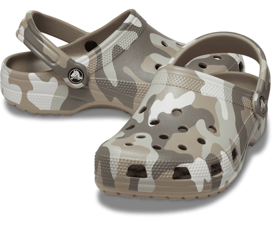 Classic Printed Camo Clog - mushroom/multi