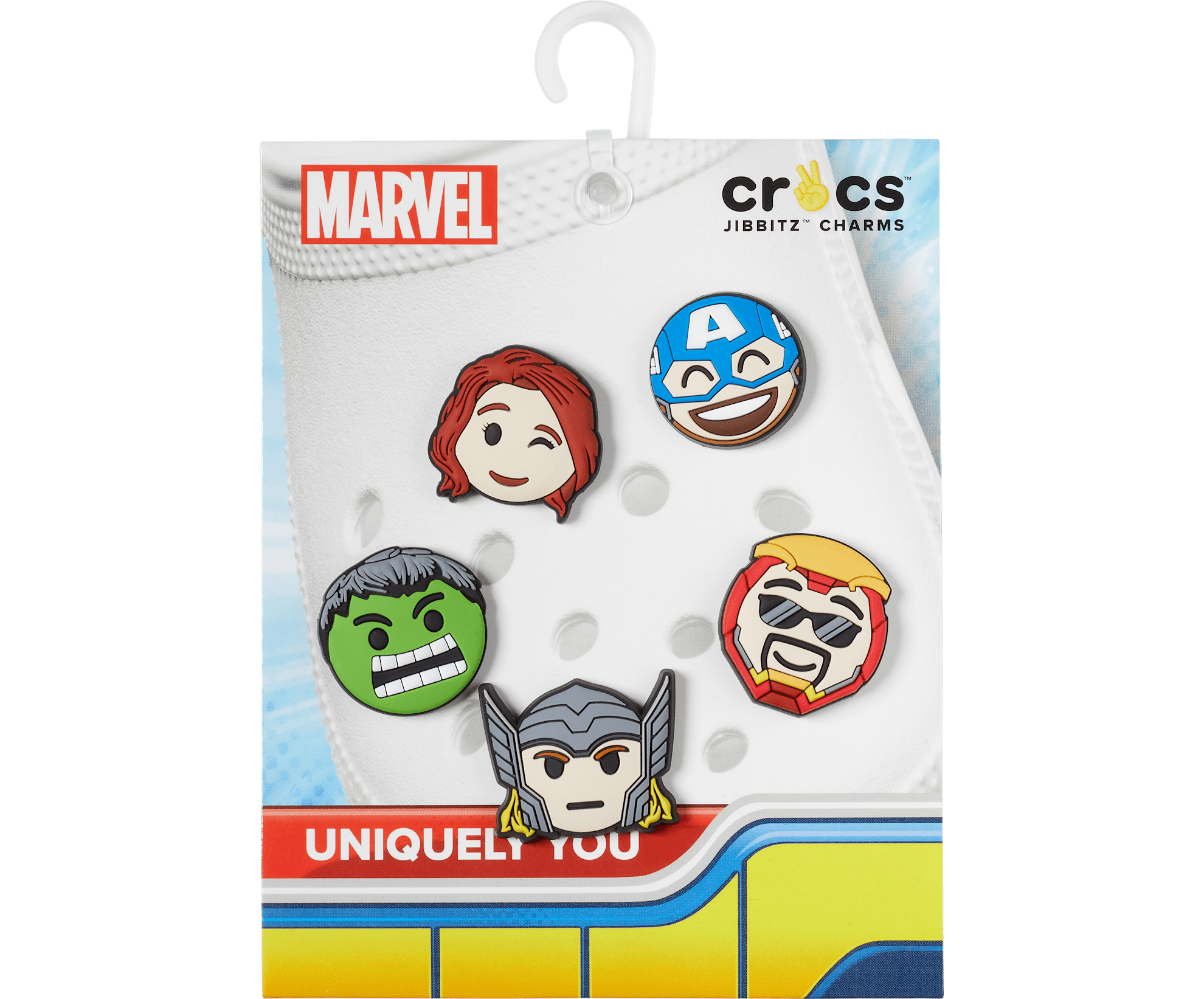 Jibbitz Avengers Emojis - 5 pack