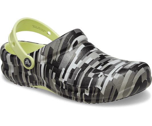 Bistro Graphic Clog - black/lime