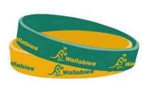 Wallabies Wristband 12mm Twin Pack - The Rugby Shop Darwin