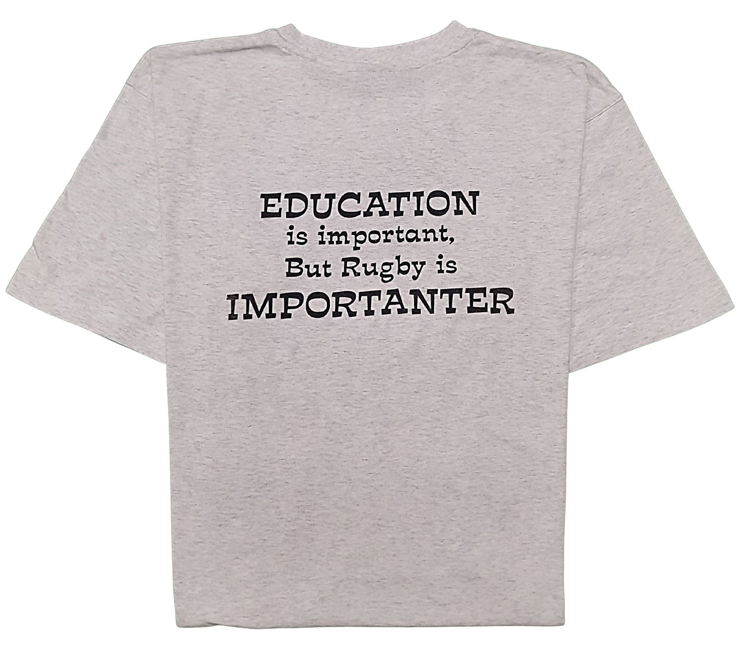 Rugby Tee- Education is importanter - The Rugby Shop Darwin