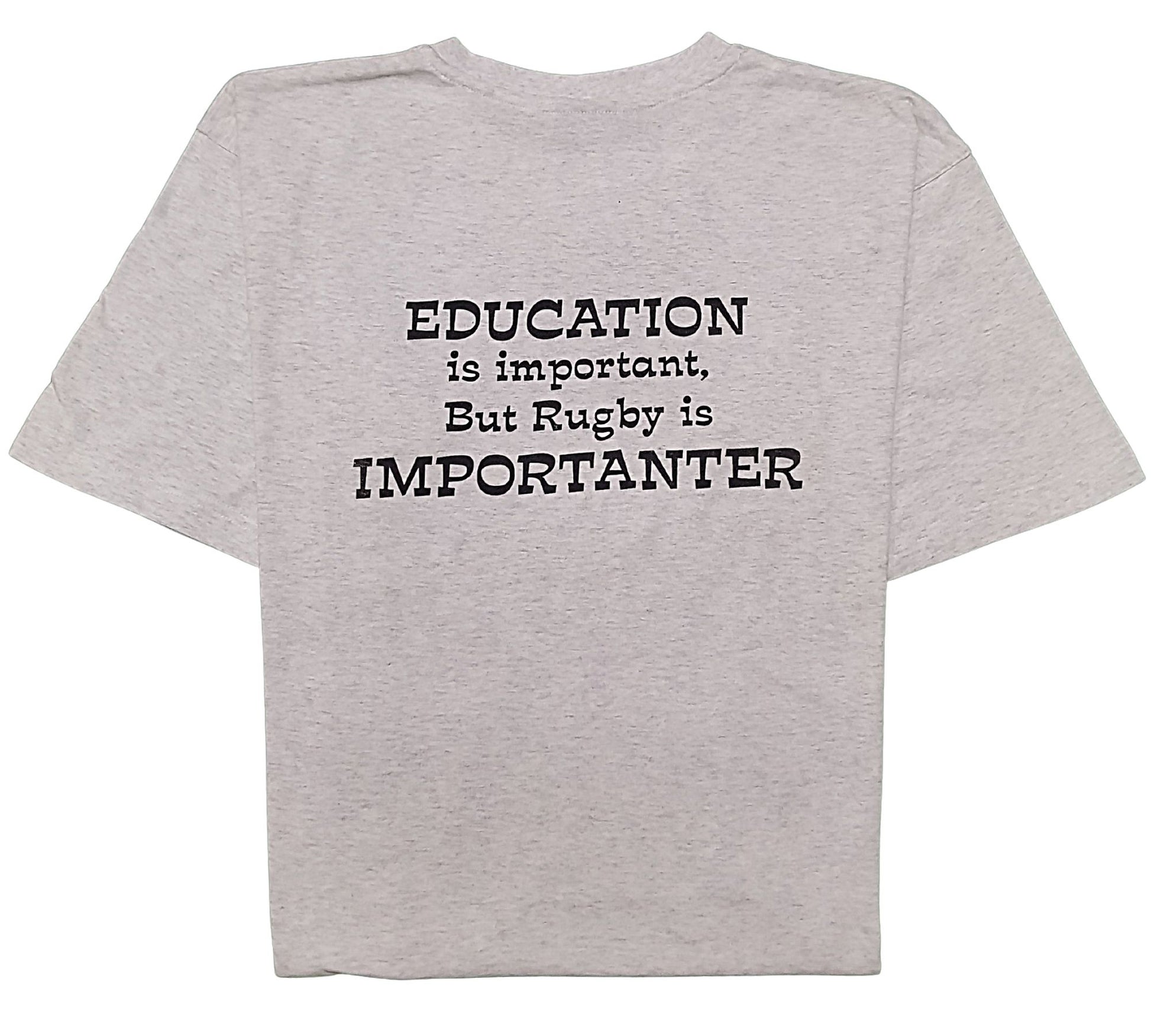 Rugby Tee- Education is importanter - The Rugby Shop Darwin